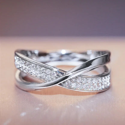 Luckacco Magnetic Slimming Rings Weight Loss Health Care Fitness Jewelry Burning Weight Design Therapy Lose Fashion X Shape Cross Ring