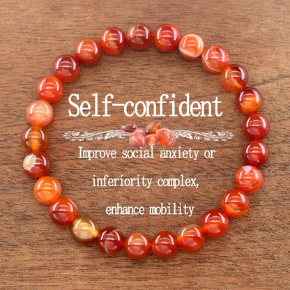 Luckacco Genuine Natural White Jade Bead Bracelet Women Men Round Jades Purify the Soul Stone Elastic Bangle Yoga Meditation Jewelry Gift