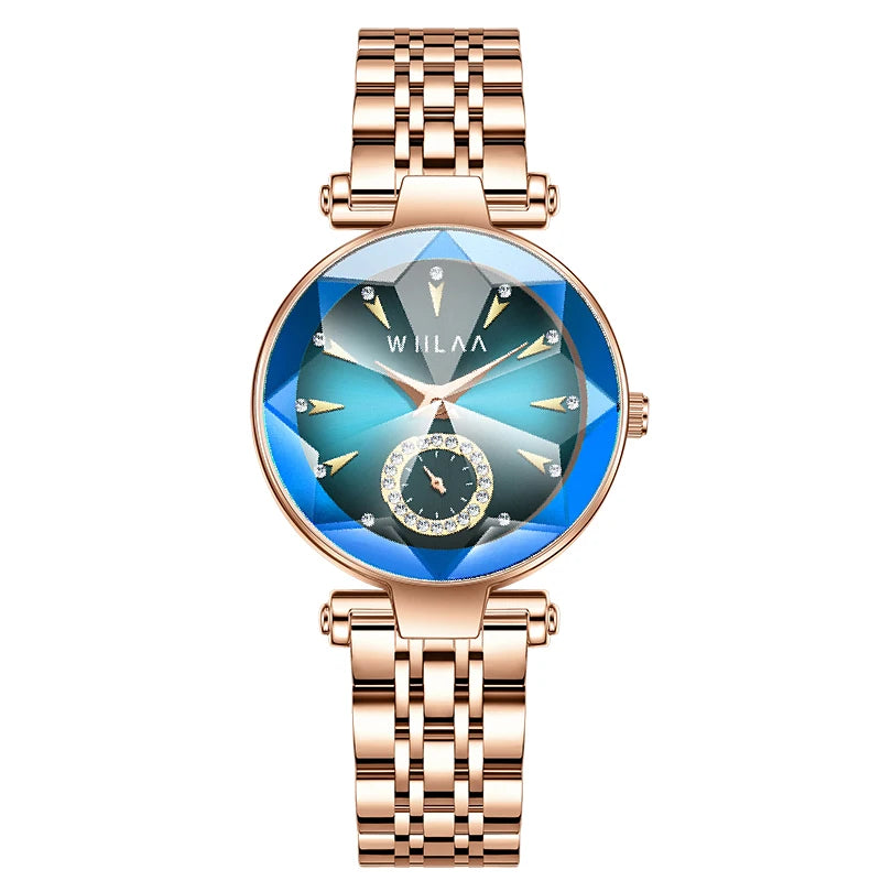 luckacco stainless steel watchband women bracelet watches top brand luxury high quality ladies wrist watches fashion female clock