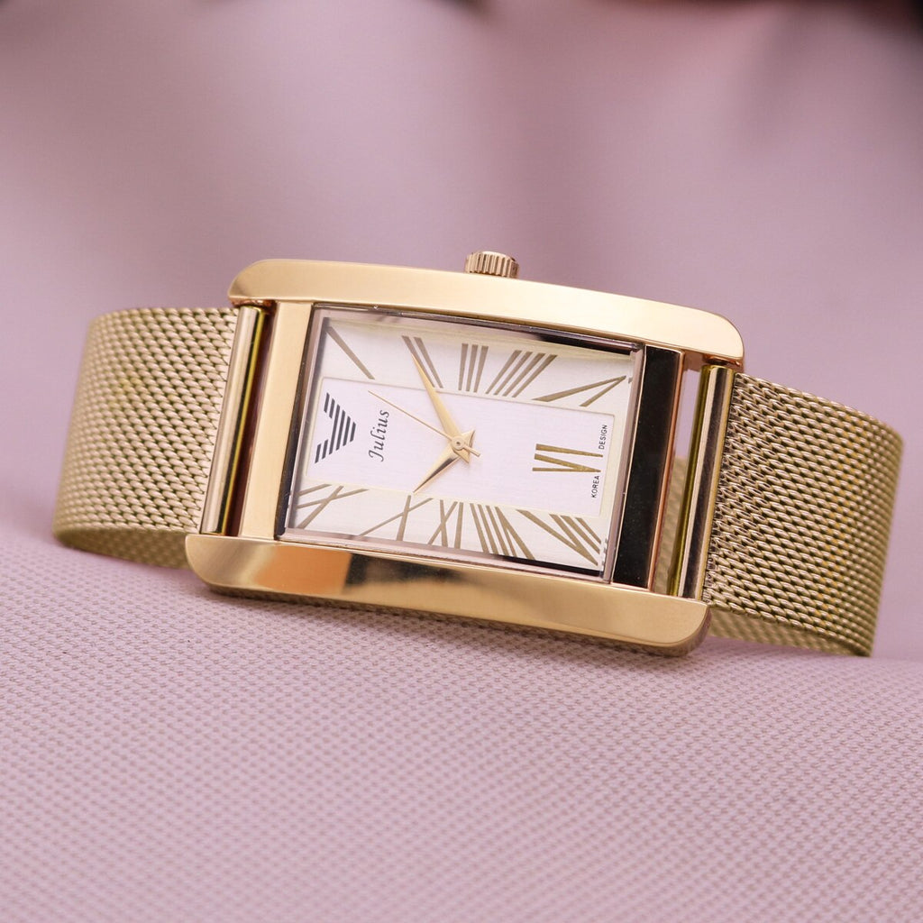 Classic Women's Men Watch Japan Quartz Hour Fine Fashion Bracelet Luxury Brand Leather Clock Girl's Birthday Gift Julius No Box - luckacco