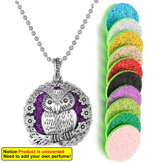 Luckacco New Aroma Kaleidoscope Retro Necklace Antique Locket Pendant Magnetic Perfume Essential Oil Diffuser Locket Aromatherapy Jewelry