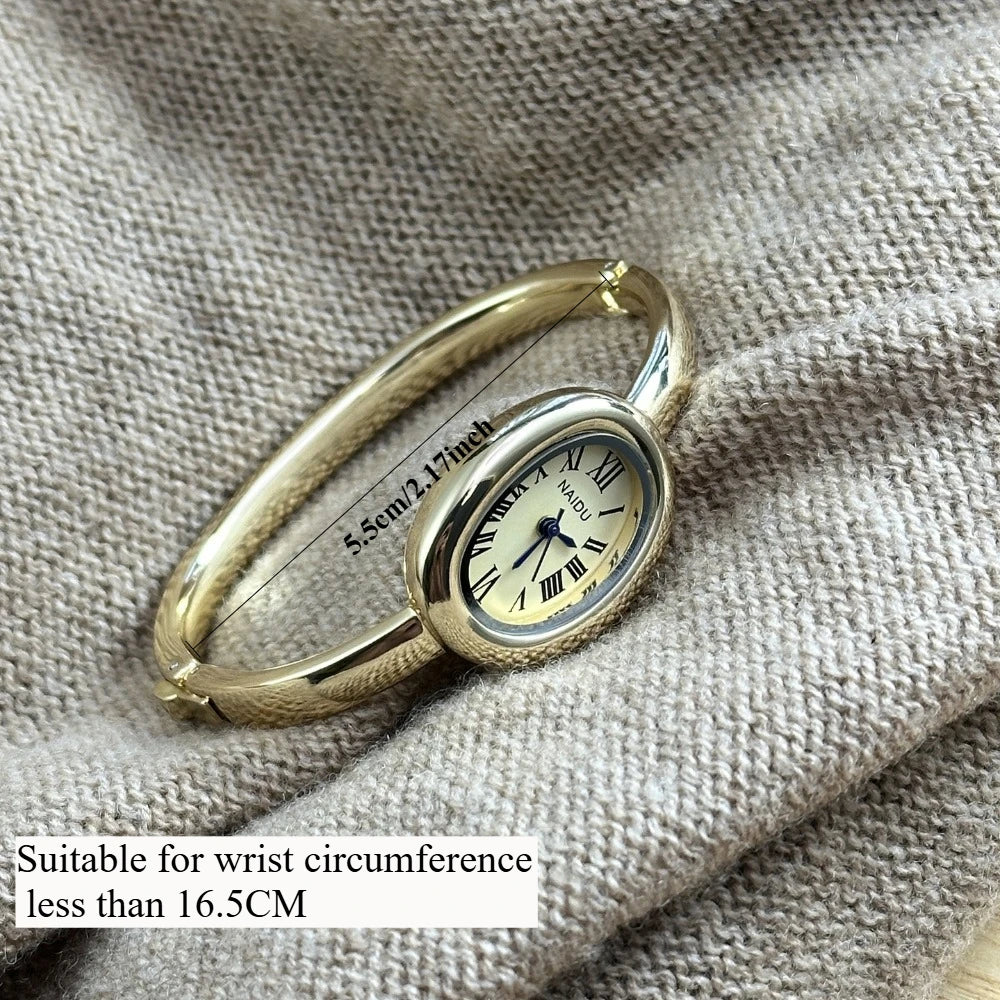 luckacco famous brand bracelet watch stainless steel strap gold watch fashion small dial ladies girl gift wristwatches relojes para mujer