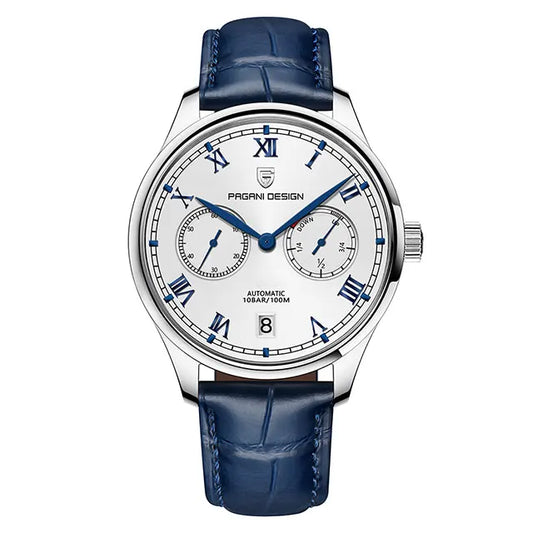 Luckacco PAGANI DESIGN Pilot Series Men Watch Sapphire Glass Mechanical Watch Power Storage Display Automatic Watch 100M Waterproof Clock