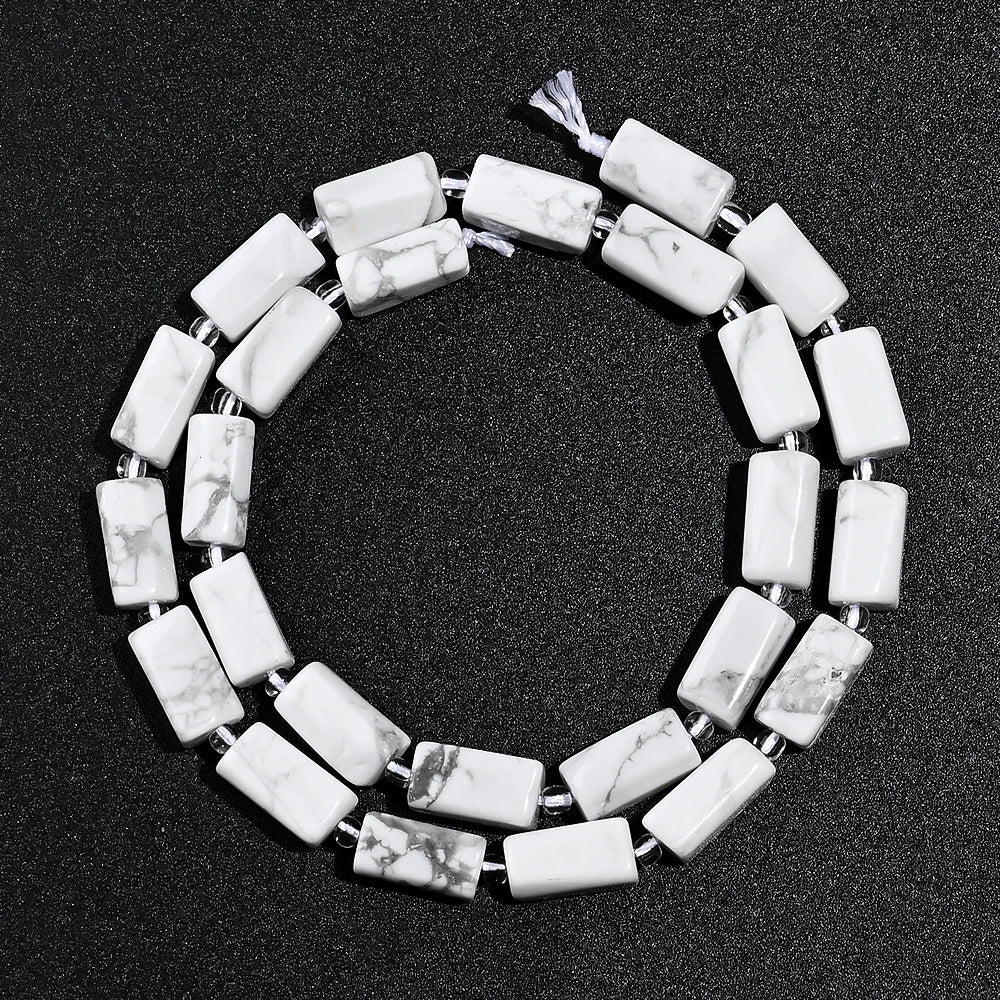 luckacco 8mmx12mm natural stone tube beads, ,for jewelry making bracelets necklaces earrings diy holiday gifts