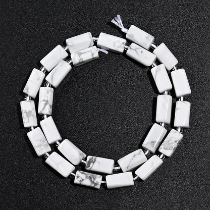 Luckacco 8MMx12MM Natural Stone Tube Beads, ,for Jewelry Making Bracelets Necklaces Earrings DIY Holiday Gifts