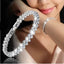 Luxury Roman Crystal Bracelet For Women Fashion Heart Chain Bracelets Rhinestone Bangle Wedding Bridal Jewelry Accessories Gifts - luckacco