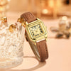 Luckacco Small and exquisite small square dial women's watch new light luxury retro belt watch ladies quartz watch