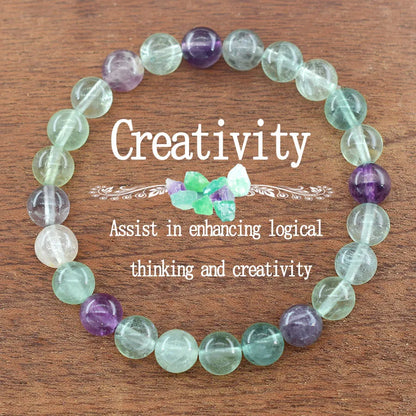 Luckacco Genuine Natural White Jade Bead Bracelet Women Men Round Jades Purify the Soul Stone Elastic Bangle Yoga Meditation Jewelry Gift