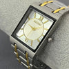 Luckacco Newest Men Watches Fashion Elegant Rectangle Dial Steel Clock Quartz Watch Men's Silver Gold Plated Wristwatch Masculino Relogio
