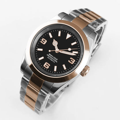 Luckacco 36mm/39mm NH35 Movement Mechanical Wristwatches Stainless Steel Men Watch Sapphire Glass 10BARS for Men Women Watches reloj