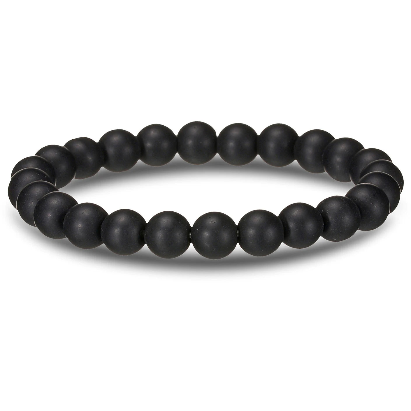 luckacco brown beaded bracelet natural stone lava tiger eye black red matte healing beads bangle stretch charm yoga for women men jewelry