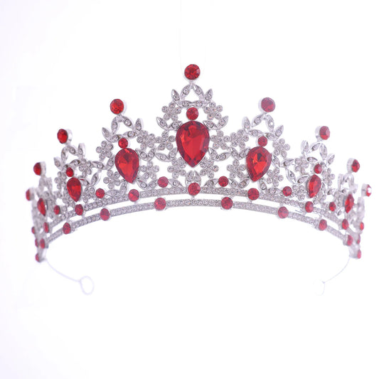 Luckacco Bridal Headwear Green-Colour Women's Fashion Party Crown Girl Performance Tiaras