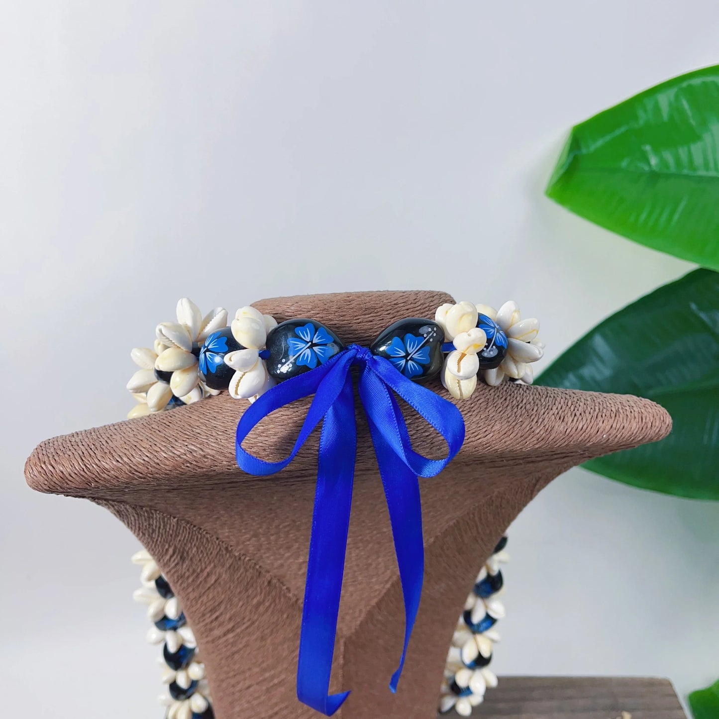 luckacco 2025 new desing acrylic kukui  necklace  customize pattern woman fashion jewelry for graduation wedding birthday luau party
