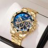 Luckacco Men Watches Luxury Brand Watches for Men Fashion High Quality Quartz Wristwatches Business Steel Strap Sports Male Clock