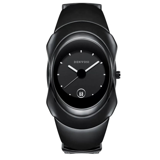 Luckacco New Men Quartz Watches Unique Sleek Stainless Steel Casula Business Waterproof Male Wristwatches
