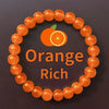 Luckacco Exquisite Orange Crystal Beaded Bracelet - Handmade - Unisex - The Best Gift for Lovers, Friends, and Family