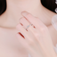 2022 Fashion Rings For Women Real S925 Sterling Silver Simple Square Zircon Charm  Finger Wedding Engagement Gift Jewelry - luckacco