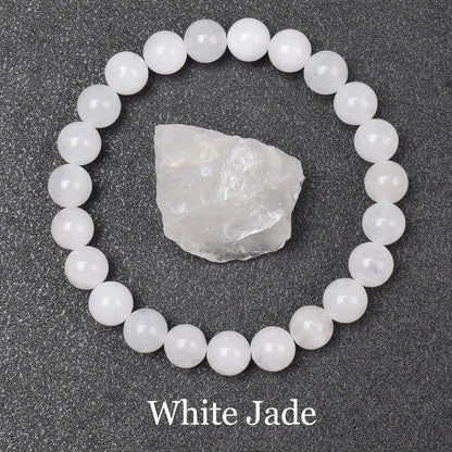 Luckacco Natural Dragon Blood Stone Bracelet Made of Real Natural Stones Beads Bracelets Gems Jewelry Women Men Genuine Bloodstone Jasper