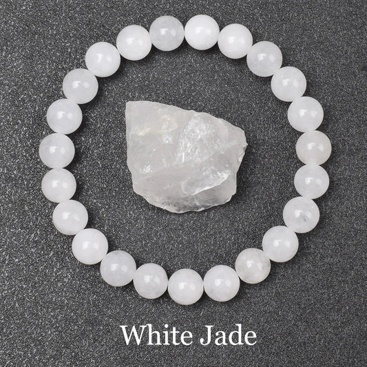 Luckacco Natural Dragon Blood Stone Bracelet Made of Real Natural Stones Beads Bracelets Gems Jewelry Women Men Genuine Bloodstone Jasper