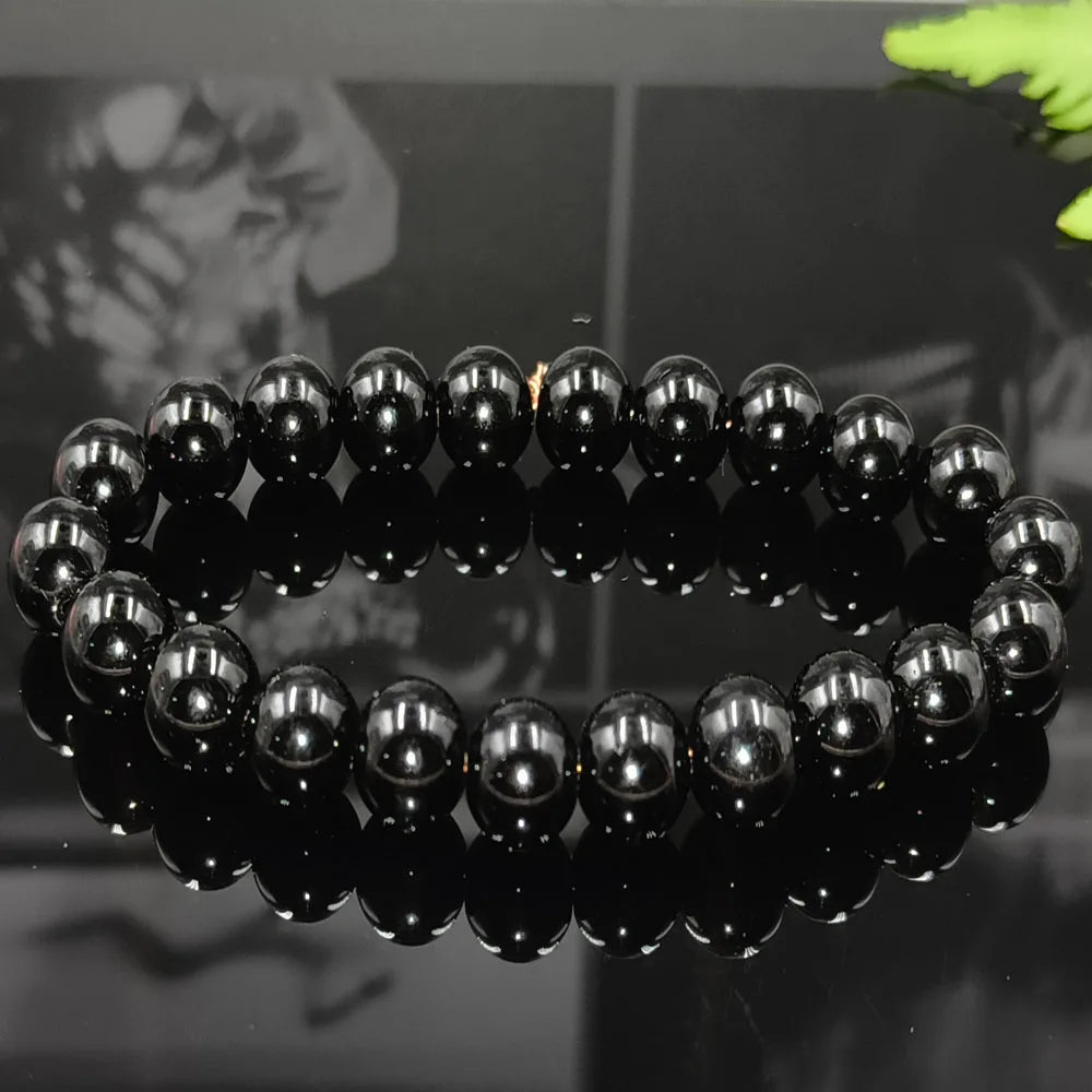 luckacco 8mm natural epidote zoisite stone bead bracelet homme quartz lava tiger eye bracelet made of natural stone jewelry for women