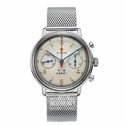 Luckacco Seagull Original 1963 Timing Code Men's Watch/accessory Bubble Dome Glass Beat Quartz Clock Business Luxury Retro Chronograph