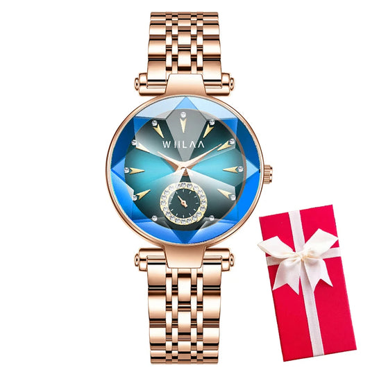 Luckacco Stainless Steel Watchband Women Bracelet Watches Top Brand Luxury High Quality Ladies Wrist Watches Fashion Female Clock