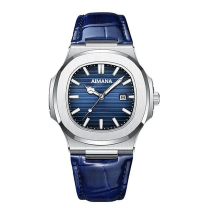 Luckacco Fashion Business Luminous Calendar Quartz Watch 30MI Waterproof Leather Strap Wirstwatch Men Students Clocks Relogios