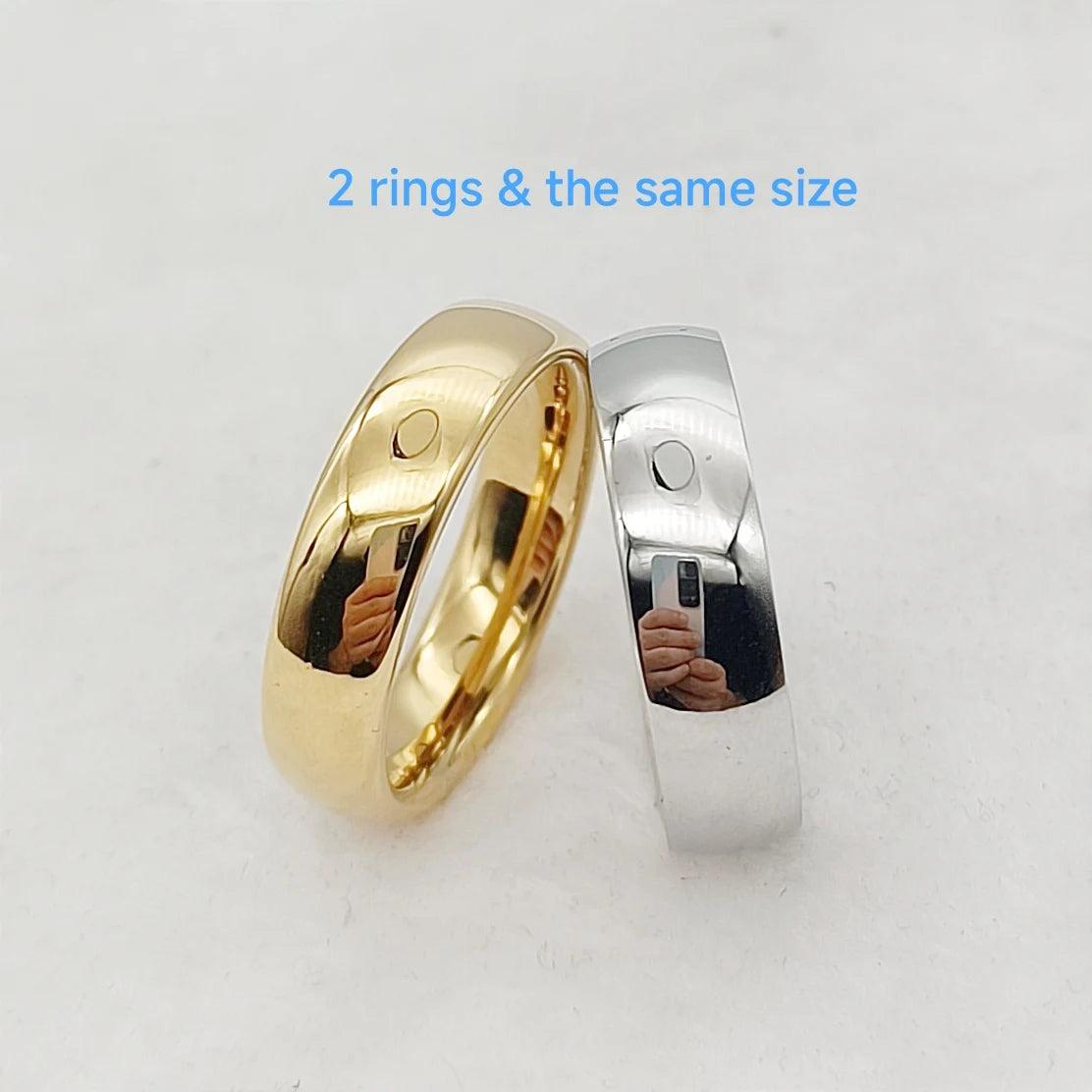 luckacco usa size 5 to 15 western titanium fashion jewelry couple wedding rings for men and women alliance love marriage finger ring