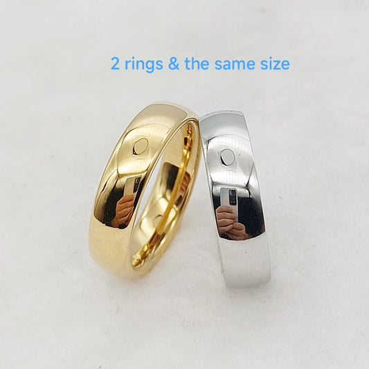 Luckacco USA size 5 to 15 western titanium fashion jewelry couple wedding rings for men and women Alliance LOVE marriage finger ring