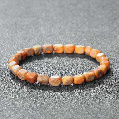 Luckacco Vintage Emperor Stone Beaded Bracelets Natural Stone Charm Elastic Strand Bracelet & Bangle Bohemian Yoga Jewelry for Women Men