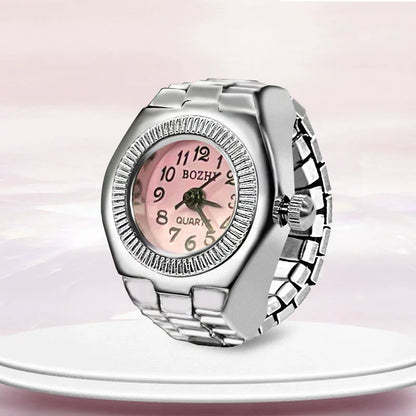 Luckacco 1PCS New Finger Watch Men's and Women's Quartz Watch Mini niche Finger Watch Can Watchs Time True Watchs Ring Watchs Trend