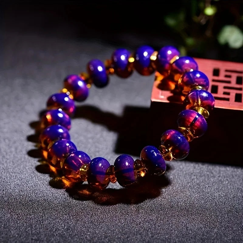 luckacco mexican amber bracelets - unisex, fashion resin jewelry