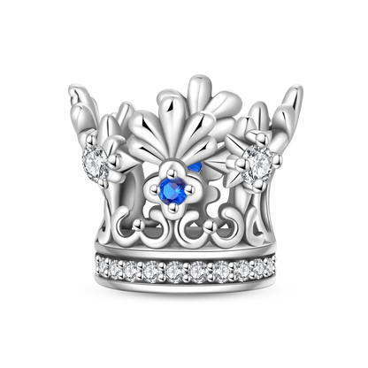 Luckacco Crown Charms Skull Bead Original 925 Sterling Silver Inlaid Zirconium Pendants Fit Bracelet Necklace Jewelry Lover Gift