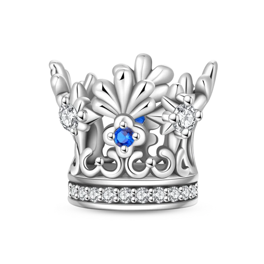 Luckacco Crown Charms Skull Bead Original 925 Sterling Silver Inlaid Zirconium Pendants Fit Bracelet Necklace Jewelry Lover Gift