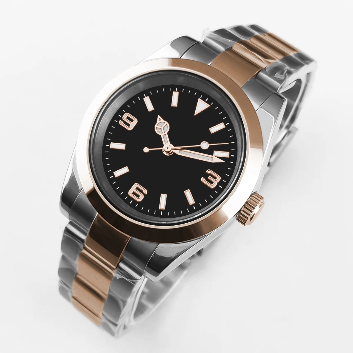 luckacco 36mm/39mm nh35 movement mechanical wristwatches stainless steel men watch sapphire glass 10bars for men women watches reloj