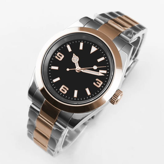 Luckacco 36mm/39mm NH35 Movement Mechanical Wristwatches Stainless Steel Men Watch Sapphire Glass 10BARS for Men Women Watches reloj