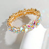 Luckacco New Fashion Luxury Crystal Rhinestone Elastic Charm Bracelet Bangle For Women Wedding Party Jewelry Accessories