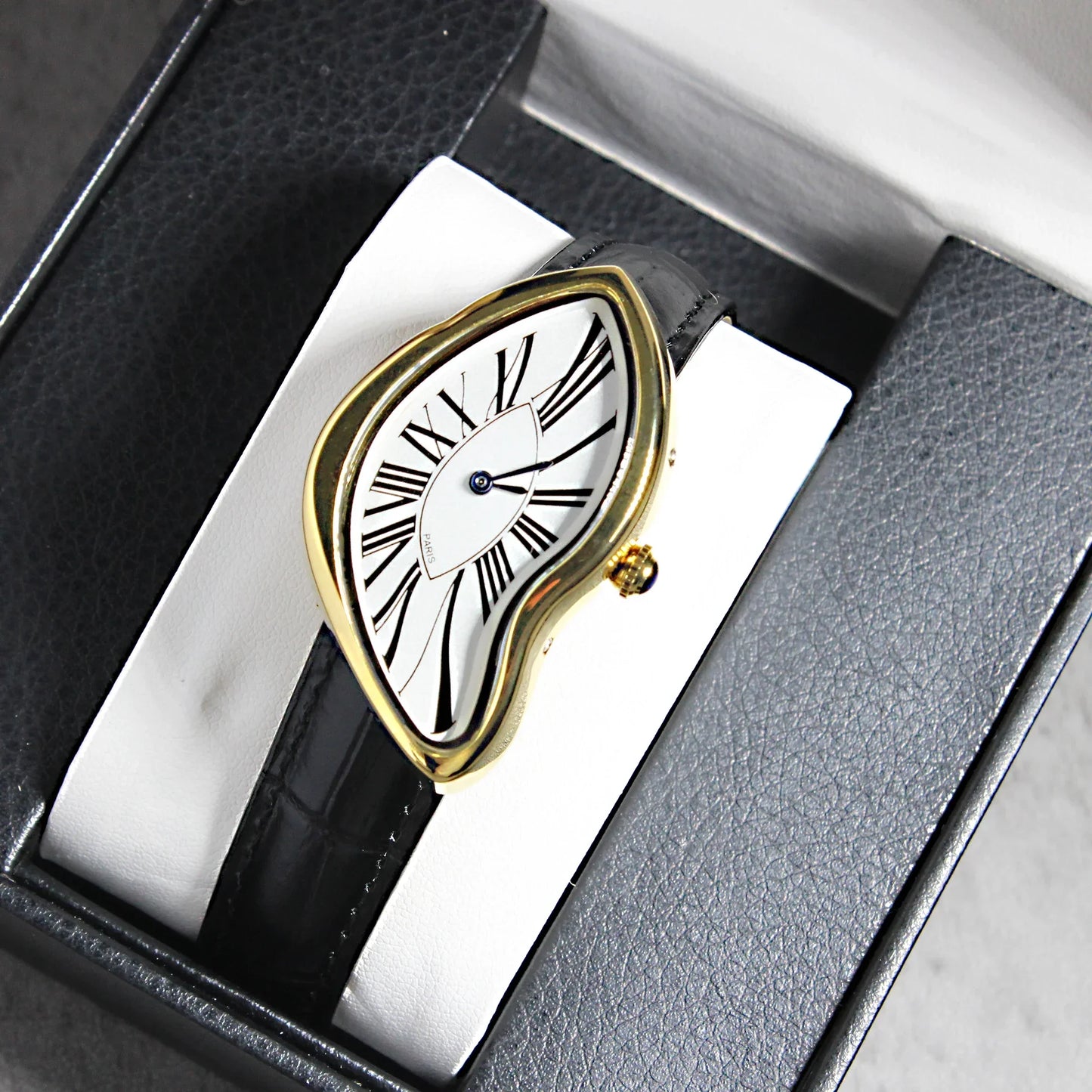 luckacco alien crash melt twist y2k watch kiosk men's fashion trendy retro advanced instagram design niche design creative watches hot