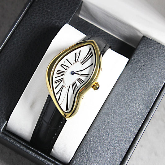 Luckacco Alien Crash Melt Twist Y2K Watch kiosk Men's Fashion Trendy Retro Advanced Instagram Design Niche design creative watches hot