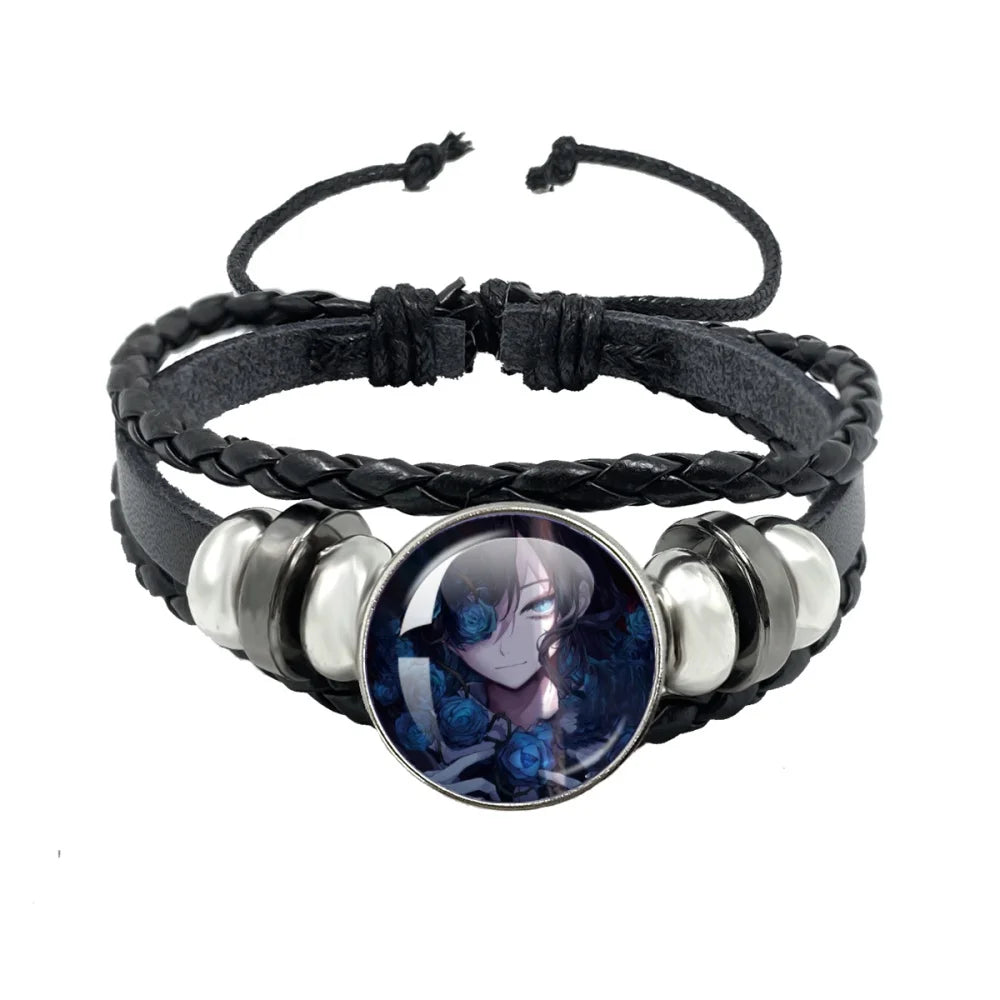 luckacco i love ado bracelets ado kyogen x uta glass bracelets art multilayer braided bracelets bangles jewelry ornament accessories fans