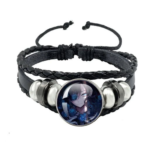 Luckacco I Love Ado Bracelets Ado Kyogen X Uta Glass Bracelets Art Multilayer Braided Bracelets Bangles Jewelry Ornament Accessories Fans