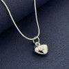 Luckacco 925 Sterling Silver Heart Pendant Necklace, Ladies Simple Luxury Banquet Wedding Festival Birthday Jewelry Gift