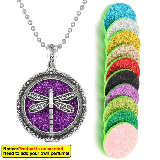 Luckacco New Aroma Kaleidoscope Retro Necklace Antique Locket Pendant Magnetic Perfume Essential Oil Diffuser Locket Aromatherapy Jewelry