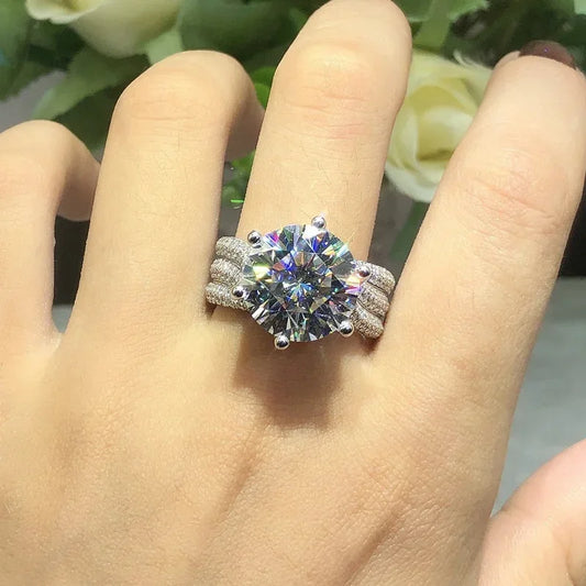 Luckacco Кольцо Женское Sparkling Twisted Metal Inlaid White Zircon Ring For Women's Daily Wear To Receptions Jewelry Gift 반지
