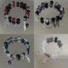 Luckacco Fashion Chinese Style Feather Butterfly Pendant Beaded Bracelet For Girls Women Light Luxury Jewelry Accessories Gift