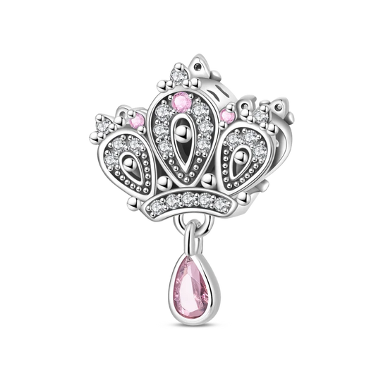 Luckacco Crown Charms Skull Bead Original 925 Sterling Silver Inlaid Zirconium Pendants Fit Bracelet Necklace Jewelry Lover Gift