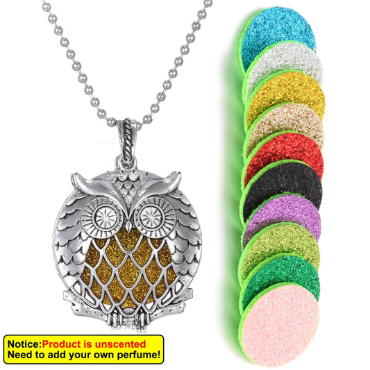 Luckacco New Aroma Kaleidoscope Retro Necklace Antique Locket Pendant Magnetic Perfume Essential Oil Diffuser Locket Aromatherapy Jewelry