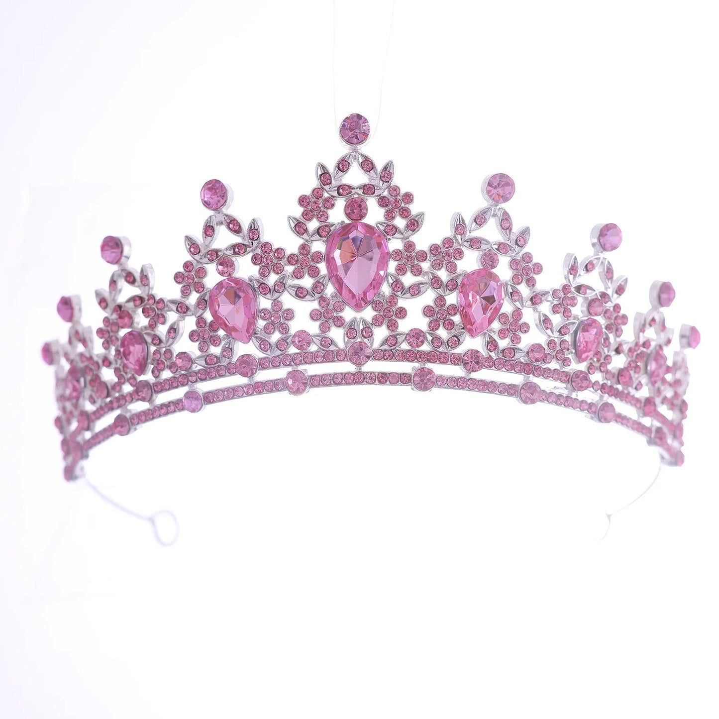luckacco bridal headwear green-colour women's fashion party crown girl performance tiaras