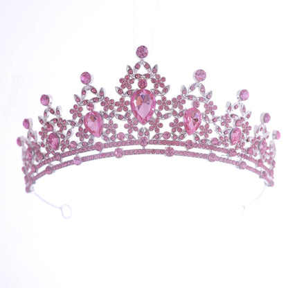 Luckacco Bridal Headwear Green-Colour Women's Fashion Party Crown Girl Performance Tiaras