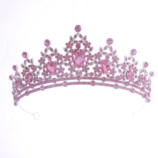 Luckacco Bridal Headwear Green-Colour Women's Fashion Party Crown Girl Performance Tiaras